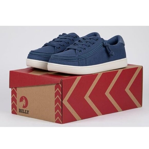 NEW Billy Footwear Women Sneaker Low Top Zip Up Blue Adaptive Size 6 W KF9 - Picture 5 of 5